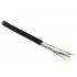 Hyperline UUTP4-C5E-S24-SW-OUT-PE-BK-500 (500 м) Кабель витая пара U/UTP, кат.5e, 4 пары (24 AWG), одножильн. (solid), с металл. тросом, внешний, PE, -40°C - +60°C, черный - гарантия: 15 лет компонентная Hyperline UUTP4-C5E-S24-SW-OUT-PE-BK-500 (500 м) Кабель витая пара U/UTP, кат.5e, 4 пары (24 AWG), одножильн. (solid), с металл. тросом, внешний, PE, -40°C - +60°C, черный - гарантия: 15 лет компонентная