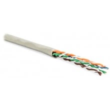 Hyperline UUTP4-C6-P24-NCR-IN-LSZH-GY-305 (305 м) Кабель витая пара, неэкранированная U/UTP, категория 6, 4 пары (24 AWG), многожильный (patсh), без разделителя, LSZH, нг(А)-HF, –20°C–+75°C, серый