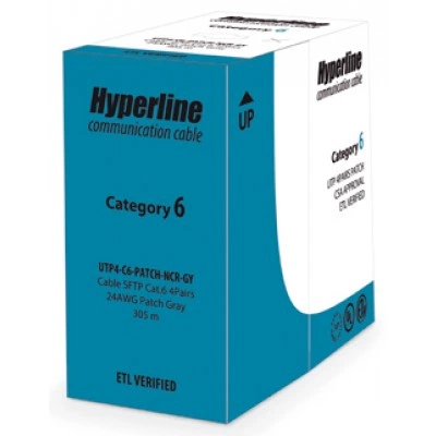 Hyperline UUTP4-C6-P24-NCR-IN-LSZH-OR-100 (100 м) Кабель витая пара, неэкранированная U/UTP, категория 6, 4 пары (24 AWG), многожильный (patсh), без разделителя, LSZH, нг(А)-HF, –20°C–+75°C, оранжевый Hyperline UUTP4-C6-P24-NCR-IN-LSZH-OR-100 (100 м) Кабель витая пара, неэкранированная U/UTP, категория 6, 4 пары (24 AWG), многожильный (patсh), без разделителя, LSZH, нг(А)-HF, –20°C–+75°C, оранжевый