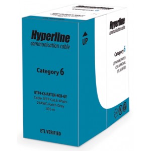 Hyperline UUTP4-C6-P24-NCR-IN-LSZH-RD-100 (100 м) Кабель витая пара, неэкранированная U/UTP, категория 6, 4 пары (24 AWG), многожильный (patсh), без разделителя, LSZH, нг(А)-HF, –20°C–+75°C, красный Hyperline UUTP4-C6-P24-NCR-IN-LSZH-RD-100 (100 м) Кабель витая пара, неэкранированная U/UTP, категория 6, 4 пары (24 AWG), многожильный (patсh), без разделителя, LSZH, нг(А)-HF, –20°C–+75°C, красный