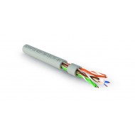 Hyperline UUTP4-C6-S23-IN-LSLTX-GY-305 (305 м) Кабель витая пара, неэкранированная U/UTP, категория 6, 4 пары (23 AWG), одножильный (solid), с разделителем, нг(А)-LSLTx, внутренний, серый