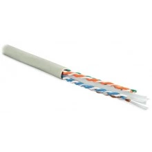 Hyperline UUTP4-C6-S23-IN-LSZH-GY-100 (100 м) Кабель витая пара U/UTP, категория 6, 4 пары (23 AWG), одножильный (solid), с разделителем, LSZH, нг(А)-HF, –20°C – +75°C, серый - гарантия:15 лет компонентная, 25 лет системная