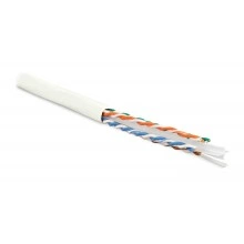 Hyperline UUTP4-C6-S23-IN-LSZH-WH-305 (305 м) Кабель витая пара U/UTP, категория 6, 4 пары (23 AWG), одножильный (solid), с разделителем, LSZH, нг(А)-HF, –20°C – +75°C, белый - гарантия:15 лет компонентная, 25 лет системная