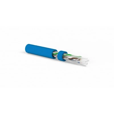 Hyperline UUTP4-C6A-S23-IN-LSZH-BL-500 (500 м) Кабель витая пара, неэкранированная U/UTP, категория 6a (10GBE), 4 пары (23 AWG), одножильный (solid), LSZH, синий Hyperline UUTP4-C6A-S23-IN-LSZH-BL-500 (500 м) Кабель витая пара, неэкранированная U/UTP, категория 6a (10GBE), 4 пары (23 AWG), одножильный (solid), LSZH, синий