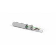 Hyperline UUTP4-C6A-S23-IN-LSZH-GY-500 (500 м) Кабель витая пара, неэкранированная U/UTP, категория 6a (10GBE), 4 пары (23 AWG), одножильный (solid), LSZH, серый