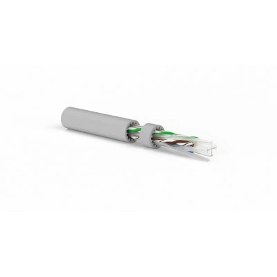 Hyperline UUTP4-C6A-S23-IN-LSZH-GY-500 (500 м) Кабель витая пара, неэкранированная U/UTP, категория 6a (10GBE), 4 пары (23 AWG), одножильный (solid), LSZH, серый Hyperline UUTP4-C6A-S23-IN-LSZH-GY-500 (500 м) Кабель витая пара, неэкранированная U/UTP, категория 6a (10GBE), 4 пары (23 AWG), одножильный (solid), LSZH, серый