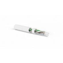 Hyperline UUTP4-C6A-S23-IN-LSZH-WH-500 (500 м) Кабель витая пара, неэкранированная U/UTP, категория 6a (10GBE), 4 пары (23 AWG), одножильный (solid), LSZH, белый