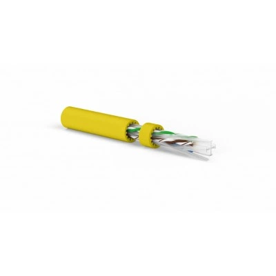 Hyperline UUTP4-C6A-S23-IN-LSZH-YL-500 (500 м) Кабель витая пара, неэкранированная U/UTP, категория 6a (10GBE), 4 пары (23 AWG), одножильный (solid), LSZH, желтый Hyperline UUTP4-C6A-S23-IN-LSZH-YL-500 (500 м) Кабель витая пара, неэкранированная U/UTP, категория 6a (10GBE), 4 пары (23 AWG), одножильный (solid), LSZH, желтый