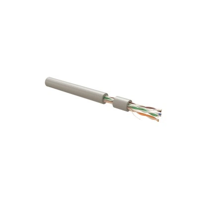 Hyperline UUTP4R-C6-S23-IN-LSLTX-GY-305 (305 м) Кабель витая пара, неэкранированная U/UTP, категория 6, 4 пары (23 AWG), одножильный (solid), с разделителем, нг(А)-LSLTx, внутренний, серый