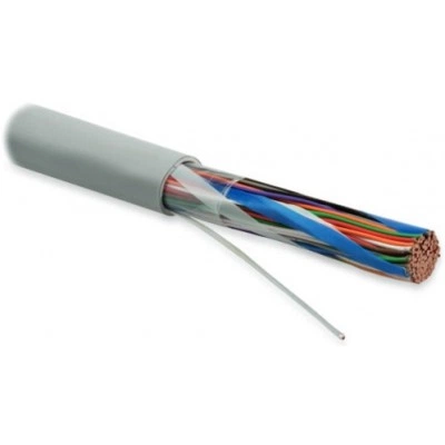 Hyperline UUTP50-C3-S24-IN-PVC-GY Кабель витая пара, неэкранированная U/UTP, категория 3, 50 пар (24 AWG), одножильный (solid), PVC, -10°C до +50°C, серый
