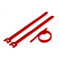 Hyperline WAS-210-RD Хомут для кабеля, липучка с мягкой застежкой, 210x14 мм, красный