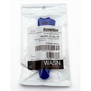 Hyperline WASN-150-BL-10 Хомут для кабеля, липучка с мягкой застежкой, 150x15 мм, синий (10 шт.) Hyperline WASN-150-BL-10 Хомут для кабеля, липучка с мягкой застежкой, 150x15 мм, синий (10 шт.)